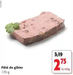 Colruyt Pâté de gibier offre