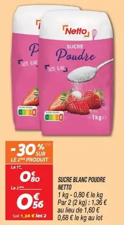 Netto Netto Sucre Poudre offre