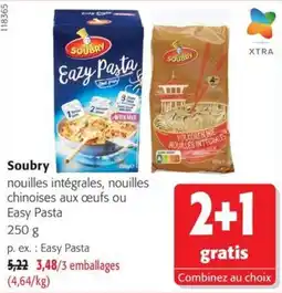 Colruyt Soubry nouilles intégrales offre