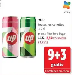 Colruyt 7UP toutes les canettes offre