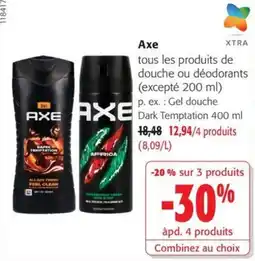 Colruyt Axe tous les produits de douche ou déodorants offre