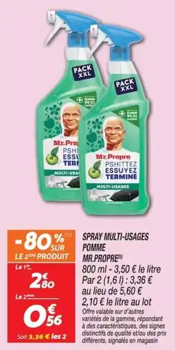 Netto Mr.Propre SPRAY MULTI-USAGES POMME offre