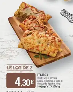 Match FOCACCIA offre