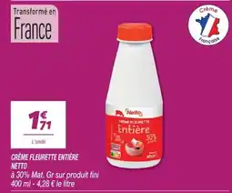 Netto Netto Crème Fleurette Entière offre