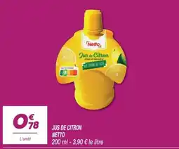Netto Netto Jus de Citron offre