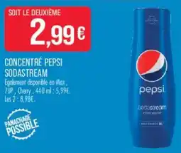 Match Pepsi Concentré Sodastream offre