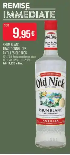 Match Old Nick Rhum Blanc Traditionnel offre