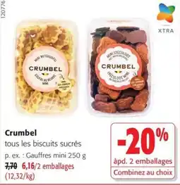 Colruyt Crumbel tous les biscuits sucrés offre