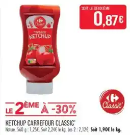 Match Carrefour Classic' Ketchup offre