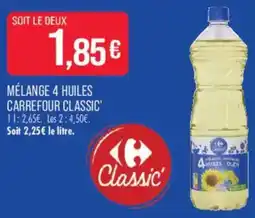 Match Carrefour Classic' Mélange 4 huiles offre