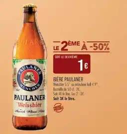 Match Paulaner weissbier offre