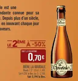 Match La Goudale biere offre