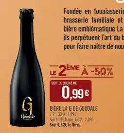 Match La g de goudale biere offre