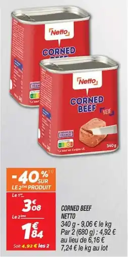 Netto Netto Corned Beef offre