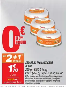 Netto Netto Salade au Thon Mexicaine offre