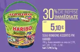 Match HARIBO SEAU BONBONS ASSORTIS PIK offre