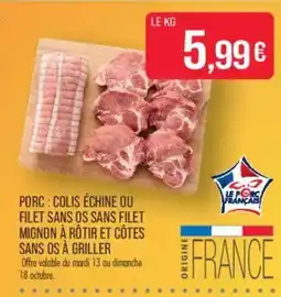 Match Le Porc Français offre