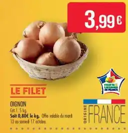 Match LE FILET OIGNON offre