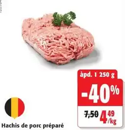 Colruyt Hachis de porc préparé offre