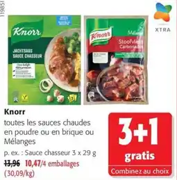 Colruyt Knorr toutes les sauces chaudes offre
