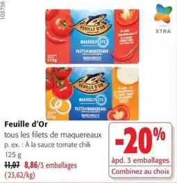 Colruyt Feuille d'Or tous les filets de maquereaux offre