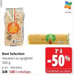 Colruyt Boni Selection macaroni ou spaghetti offre