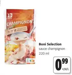 Colruyt Boni Selection sauce champignon offre