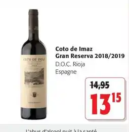 Colruyt Coto de Imaz Gran Reserva offre
