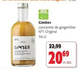 Colruyt Gimber concentré de gingembre N°1 Original offre