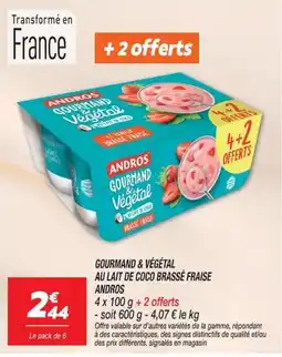 Netto ANDROS GOURMAND & VÉGÉTAL offre