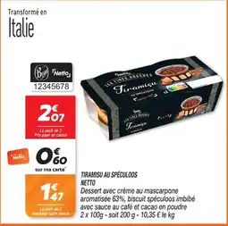 Netto Netto Tiramisu au spéculoos offre