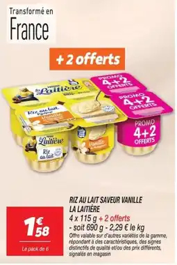 Netto La Laitière Riz au lait offre