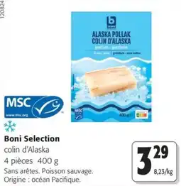 Colruyt Boni Selection colin d'Alaska offre