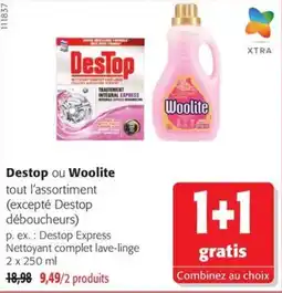 Colruyt Destop ou Woolite offre