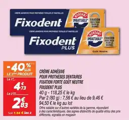 Netto Fixodent Crème adhésive offre