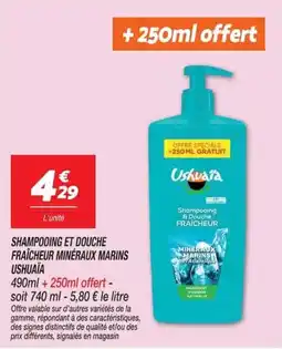 Netto Ushuaïa Shampooing et Douche Fraîcheur offre