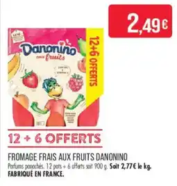 Match Danonino fromage frais aux fruits offre