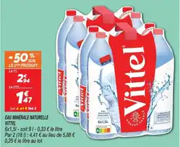 Netto Vittel Eau Minérale Naturelle offre