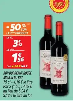 Netto MOULIN DU REY AOP BORDEAUX ROUGE offre