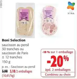 Colruyt Boni Selection saucisson au persil offre
