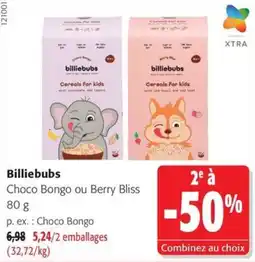 Colruyt Billiebubs Choco Bongo ou Berry Bliss offre
