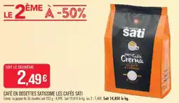 Match LES CAFÉS SATI offre