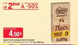 Match Nestlé dessert tablettes de chocolat offre