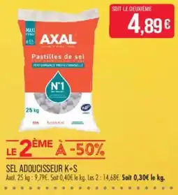 Match AXAL Pastilles de sel offre