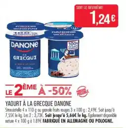 Match Danone Yaourt à la Grecque offre