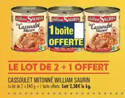 Match William Saurin Cassoulet Mitonné offre
