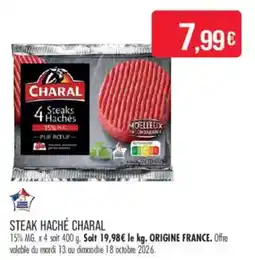 Match CHARAL Steak Haché offre