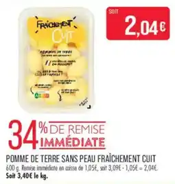 Match Fréchement Cuit Pommes de terre sans peau offre