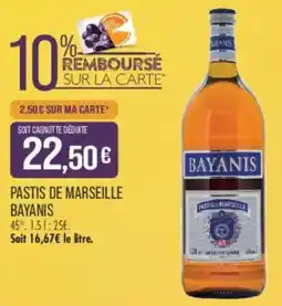 Match BAYANIS Pastis de Marseille offre