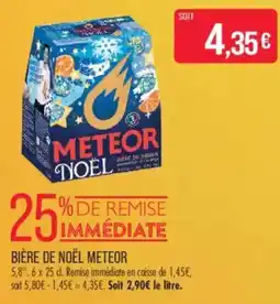 Match METEOR BIÈRE DE NOËL offre